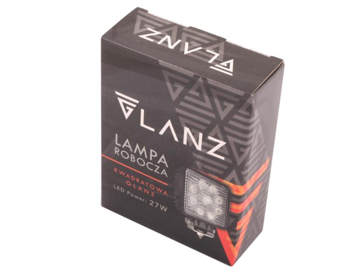 Radna svjetla kvadratna 27W 9 LED GLANZ