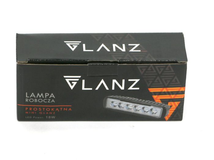 Radna svjetla pravokutna mini 18W 6 LED GLANZ