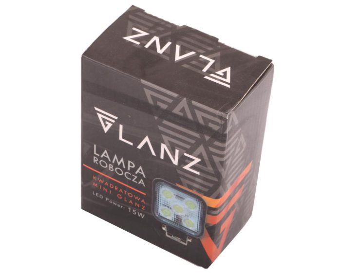 Kvadratna radna svjetla mini 15 W 5 LED GLANZ