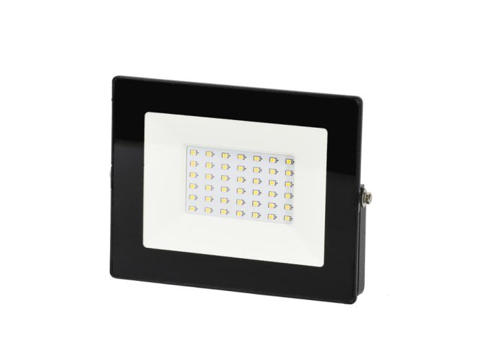 LED reflektor SMD 230V 30W 6000K 2500LM IP65 CRNI