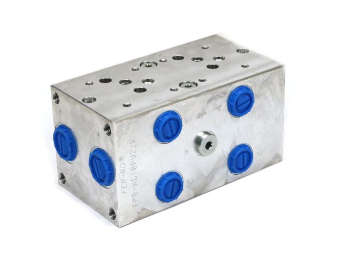 NG10 cetop 5 - 2-dijelni fluid (s preljevnim ventilom 50-380 bara) za DL5 solenoidne ventile