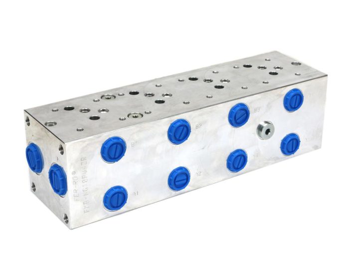 NG10 cetop 5 - 4-dijelni fluid (s preljevnim ventilom 50-380 bara) za DL5 solenoidne ventile