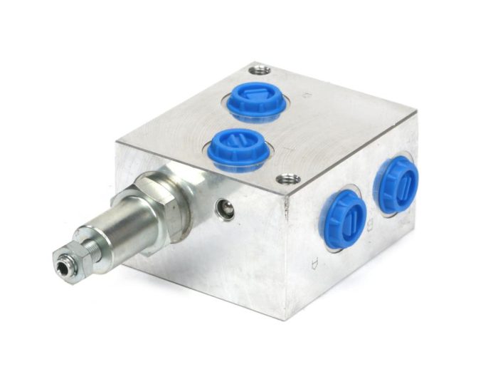 NG6 cetop 3- 1 sekcijski fluid (s preljevnim ventilom 50-380 bara) za solenoidne ventile DL3 i DS3
