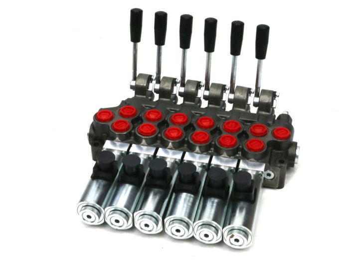Rasmjerni ventil (50 l/m) 6 kalemova, solenoidno-ručno upravljanje 12 DC