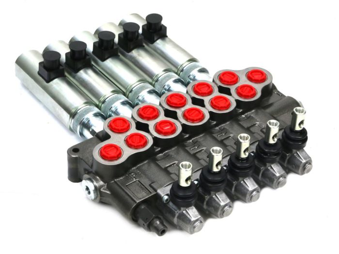 Rasmjerni ventil (80 l/m) 5 kalema, solenoidno-ručno upravljanje 24 VDC