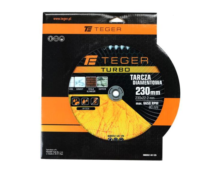 Dijamantna ploča Turbo 230x22,23 mm TEGER
