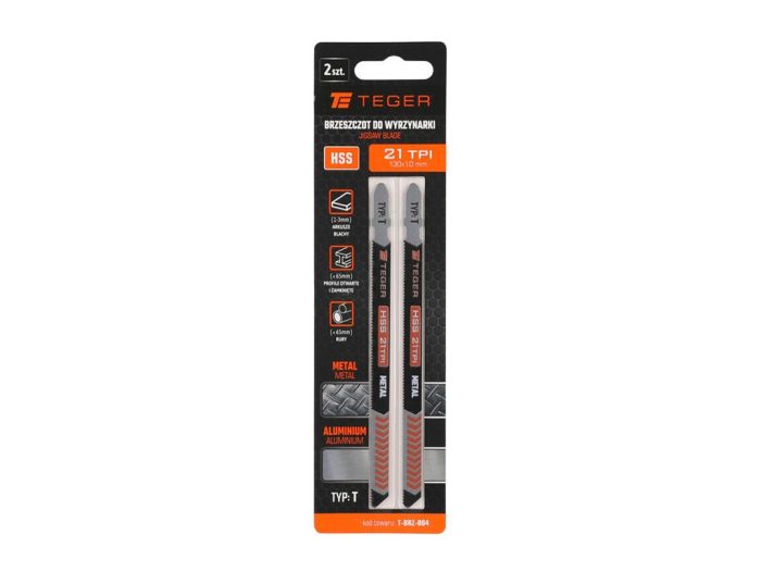 List ubodne pile - Tip: T - METAL (2 kom) / TEGER