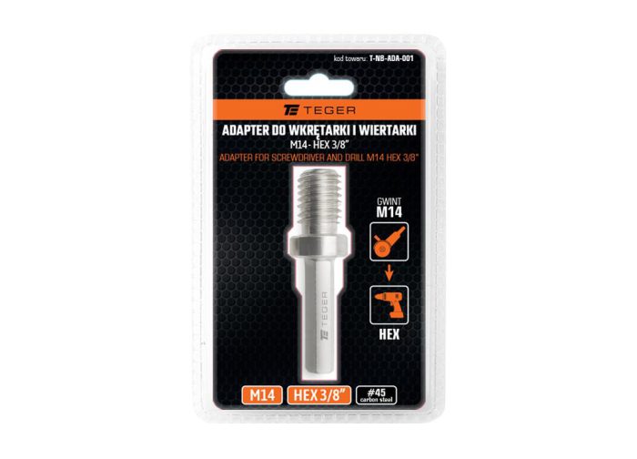 Adapter za odvijač i bušilicu M14 HEX 3/8? / TEGER