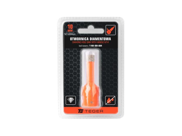Dijamantna pila za rupe s drškom M14/10 mm / TEGER