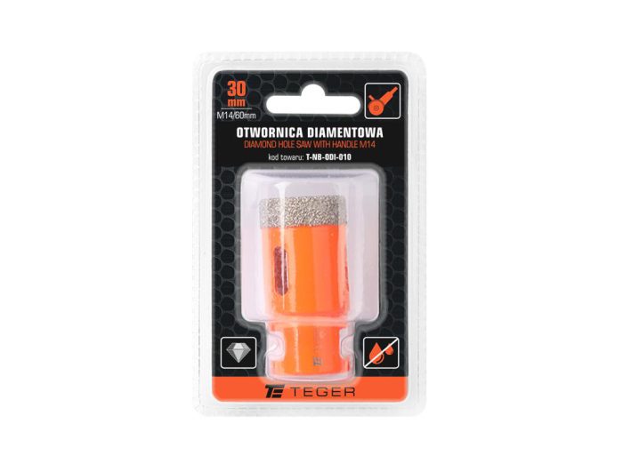 Dijamantna pila za rupe s drškom M14/30 mm / TEGER