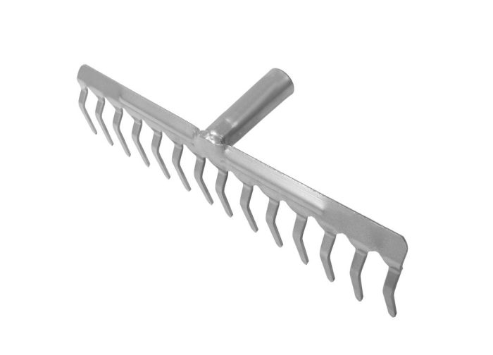 Metalne grablje 14 zubaca (KLIK montaža) / TEGER (pakirano 5 kom)