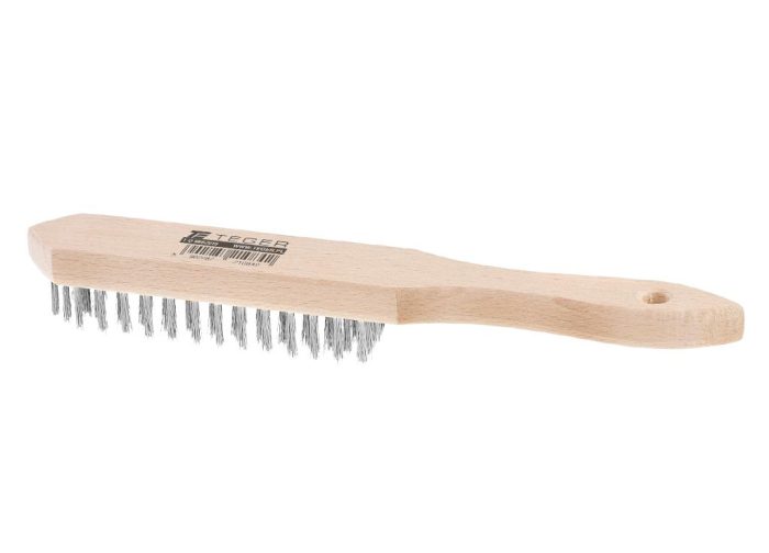 Žičana četka za hrđu STANDARD - čelična žica / 3 reda / TEGER