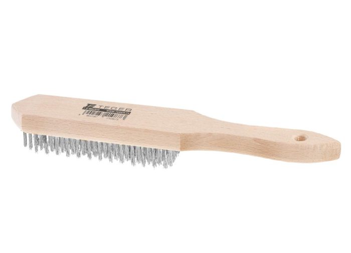 Žičana četka za hrđu STANDARD - čelična žica / 5 redova / TEGER