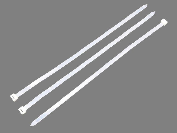Kabelske vezice, kabelske vezice, kopče za vezice, kabelske vezice, 9,0 x 400 mm 100 kom u vrećici prozirne UV otporne, u elektrotehnici, elektronici, građevinarstvu i mehanici, Teger