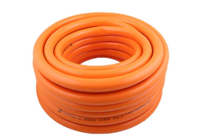 Crijevo za kemikalije za zaštitu bilja (primjena u prskalicama) ojačano PVC 25X4 6bar TEGER (prodaje se u 25m/kom)