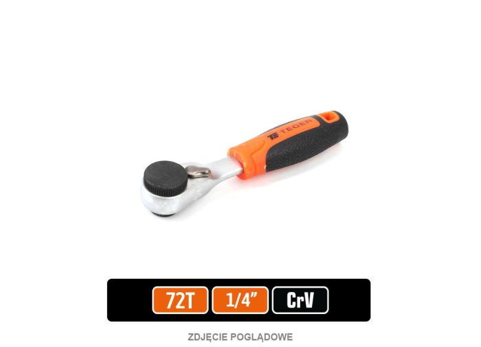 Čegrtaljka 1/4" 72T s držačem bita / TEGER