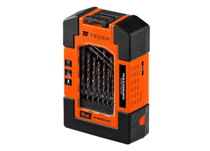 Set svrdla za metal HSS PRO (DIN 338) (19 KOM) / TEGER