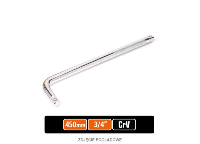 Ručka TIP L 3/4" 450 mm / TEGER