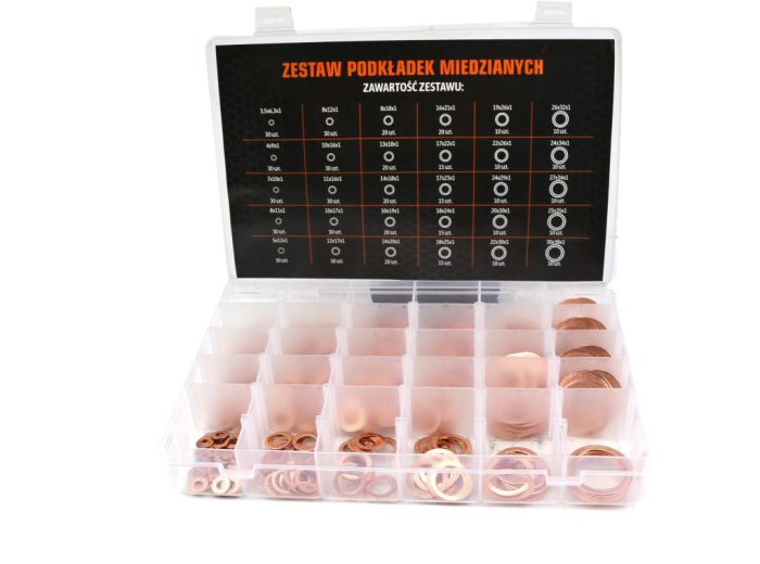 Set od 580 kom TEGER bakrenih podložaka