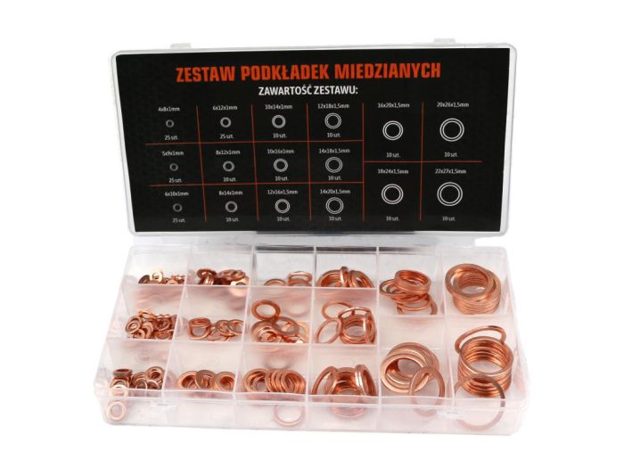 Set od 220 TEGER bakrenih podložaka