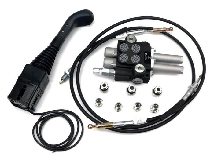 Set za TUR utovarivač - 40L 2-dijelni razdjelnik + Joystick s gumbom + Pričvršćivači + Kablovi za kuglu 1500 mm VOIMA