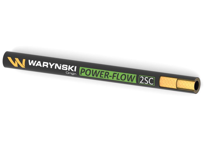 Hidraulično crijevo za krimpovanje POWER-FLOW 2SC DN06 2-pletenice 400 Bar Waryński (prodaje se na 25m)