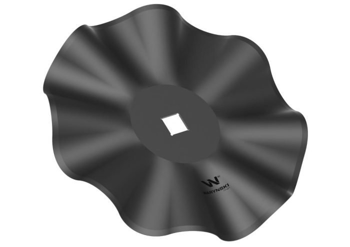 Disk, ravni valoviti debeli valoviti 510 rupa 40x40 debljina 5 mm boron čelik, Waryński