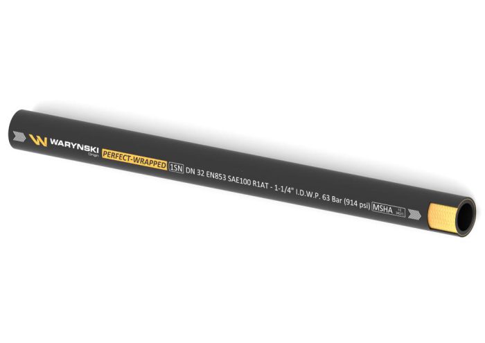 Hidraulično crijevo za krimpovanje PERFECT-WRAPPED 1SN DN32 1-pleteno 63 Bar Waryński (prodaje se nakon 10m)