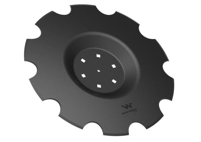 Nazubljeni disk Z-10 promjera 510 rupa 6/120 debljine 3,5 mm reljefni, borirani čelik WARYŃSKI R