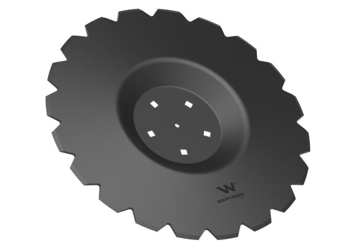 Nazubljeni disk Z-20 promjera 510, montaža 5/116 utisnut, debljina 4 mm, borov čelik WARYŃSKI R, primjena AU/362-510/5