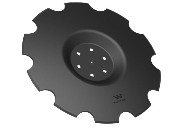 Nazubljeni disk Z-10 promjera 560 rupa 6/120 debljine 4 mm reljefni, borirani čelik WARYŃSKI R