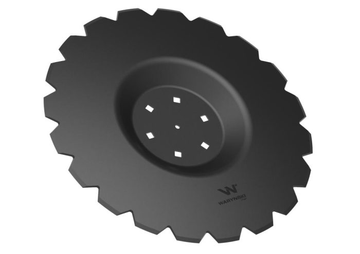 Nazubljeni disk Z-20 promjera 510 rupa 6/120 debljine 3,5 mm reljefni, borirani čelik WARYŃSKI R