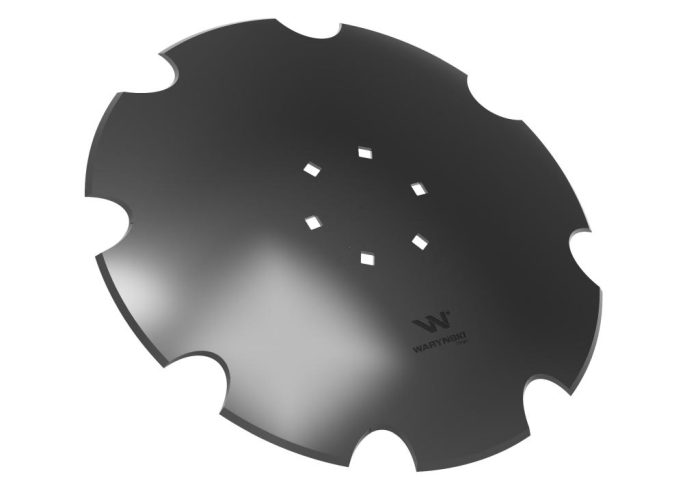 Nazubljeni disk Z-8 promjera 510 rupa 6/120 debljine 4 mm borirani čelik WARYŃSKI R