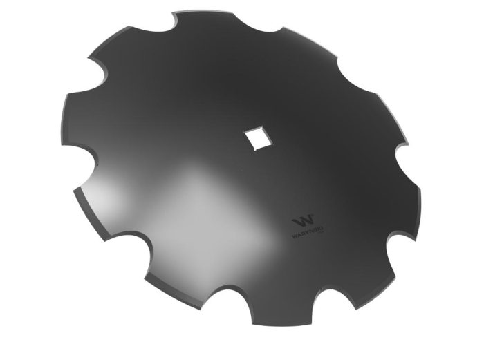 Nazubljeni disk Z-10 promjera 610, rupa 35x35, debljina 6 mm, borov čelik WARYŃSKI R