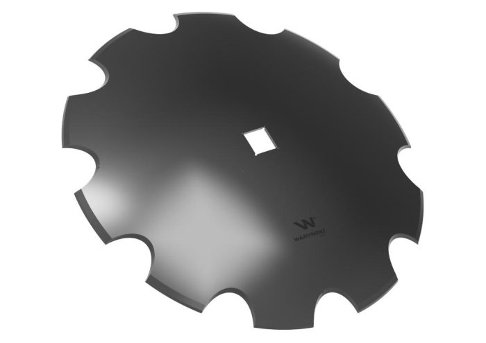 Nazubljeni disk Z-10 promjera 610, rupa 40x40, debljine 6 mm, borirani čelik WARYŃSKI R