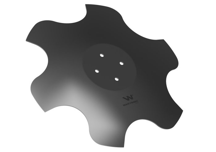 Disk, krajnji desni fi 560 montaža 4/98 debljina 4,5 mm boron čelik, Waryński