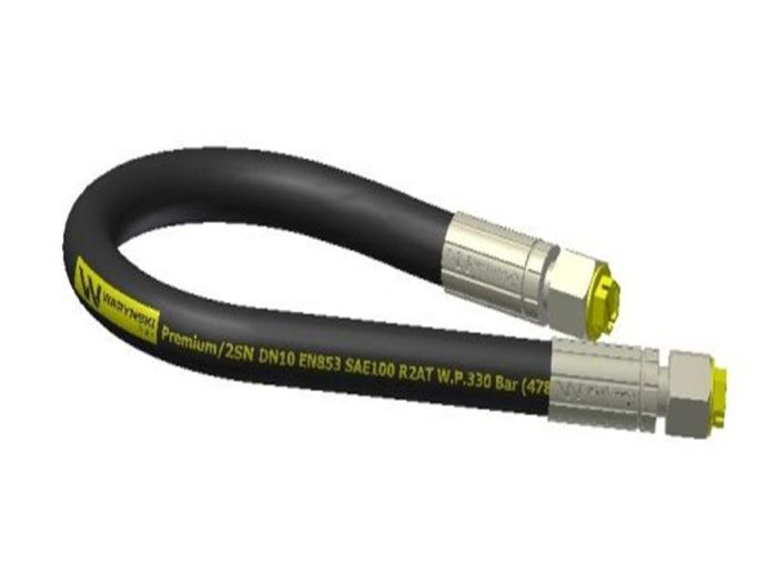 Hidraulički vod, 330 bara navoj, ravni, M18x1,5 L-4000mm DN10-2SN (AA-10-4000; P11P11) 33MPa Waryński