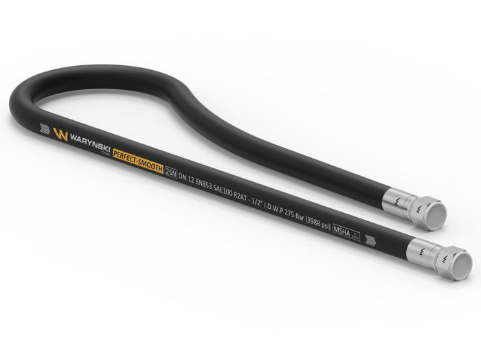 Glatka hidraulična cijev s brtvom - 275bar navoj M22x1,5 ravni L-1450mm DN12-2SN 7214 / 07-22-000 / 0, 7274 / 07-075 / 0 Troll (AA-13-1450; P11P11) 27,5MPa Waryński