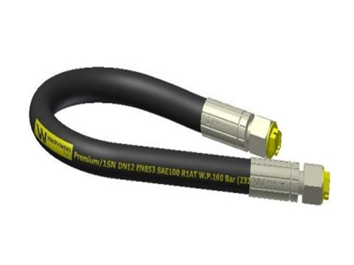 Hidraulički vod, navoj 160 bara, ravni, M22x1,5 D-1500mm DN12-1SN (AA-13-1500; P11P11) 16MPa Waryński