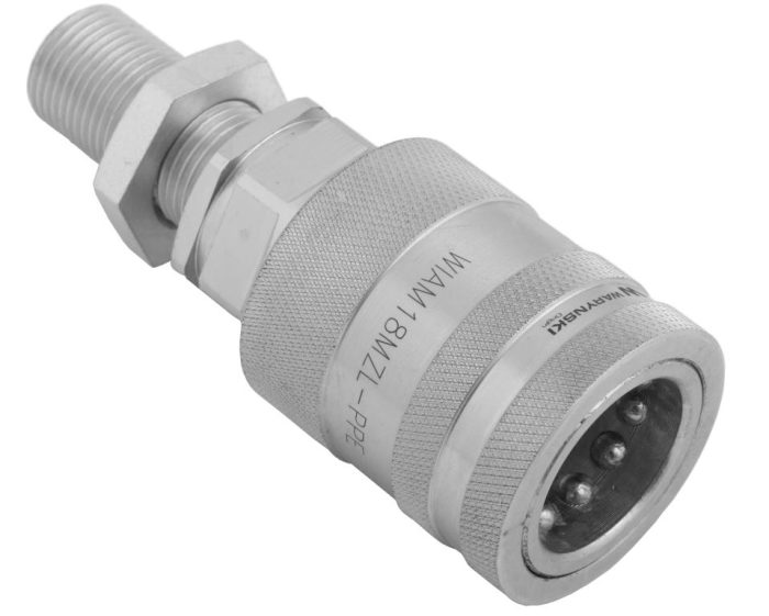 Hidraulični nastavak za brzu spojnicu dugi nastavak M18x1.5 vanjski navoj EURO PUSH-PULL (9100818GL) (ISO 7241-A) Waryński (pakiranje od 10 kom)
