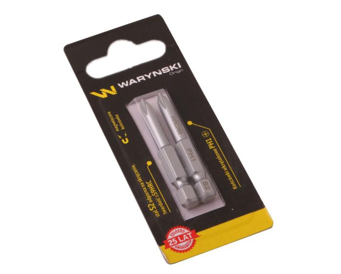 Bitovi odvijača PH1 50 mm Waryński set u blister pakiranju od dva dijela