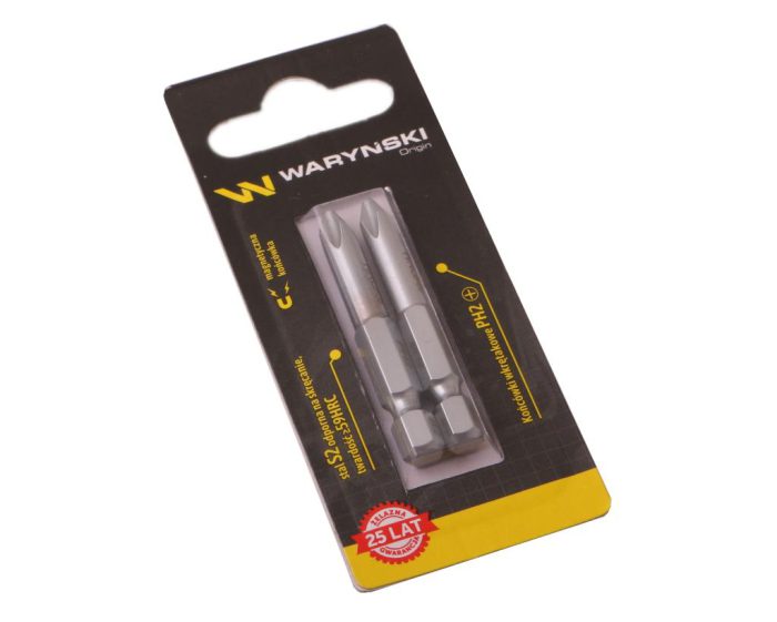 Bitovi odvijača PH2 50 mm Waryński set u blister pakiranju od dva dijela