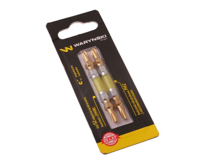 Bitovi odvijača s amortizerom PH2 65 mm Waryński set u blister pakiranju od dva dijela