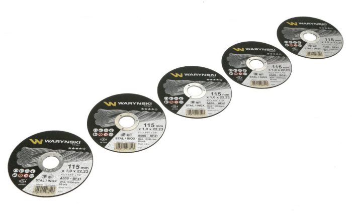 Disk za rezanje metala 115 x1,0 x22,23 mm Warynski (prodaje se u pakiranju od 5 komada)