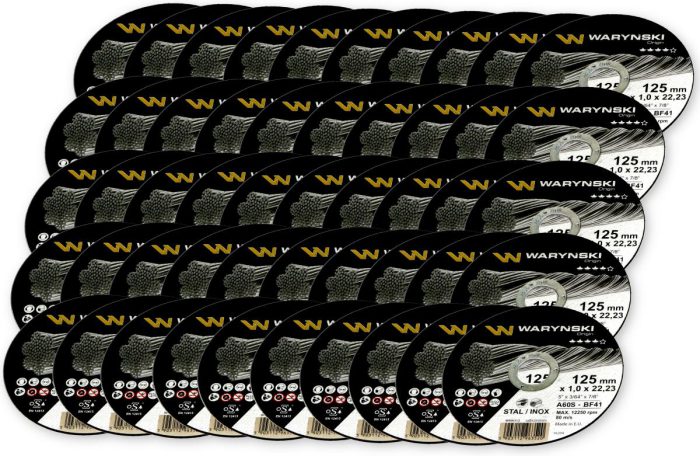 Metalni rezni disk 125 x1,0 x22,23 mm višepakiranje Warynski (prodaje se u jedinicama od 50 kom.)