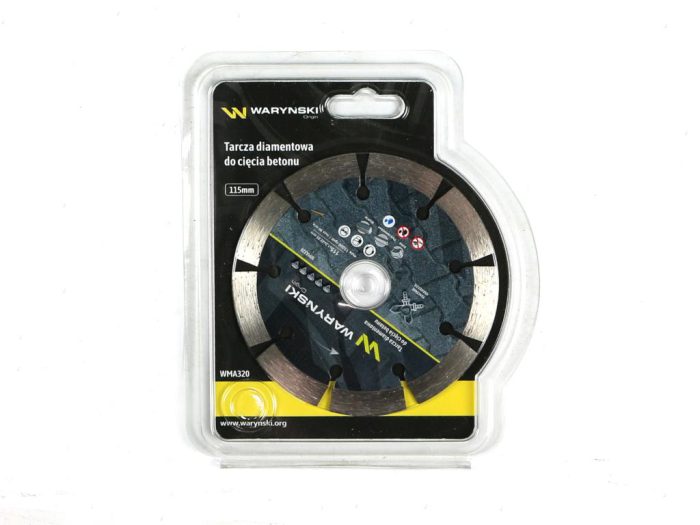 Segmentirani dijamantni disk 115x22,23 mm za rezanje betona Waryński