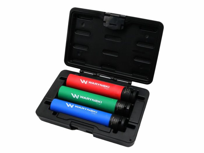 3 Set ekstra dugih nasadnih ključeva za matice kotača 1/2"