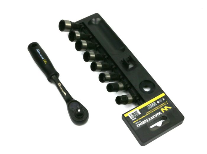 Set nasadnih ključeva 3/8, L-oblikovani čegrtaljni 10 11 12 13 14 15 16 17, Waryński