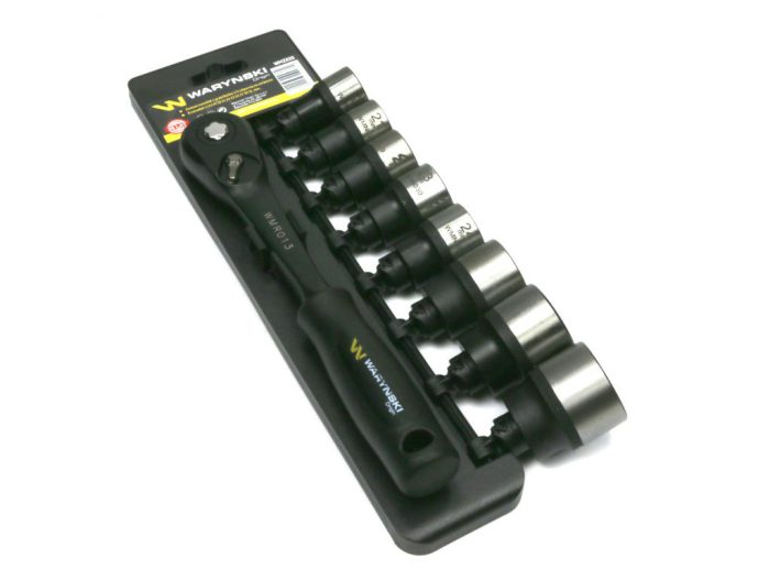 Set 1/2 nasadnih ključeva, L-oblikovana račva 20 21 22 23 24 27 30 32 mm 9 kom, Waryński