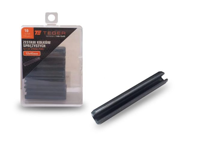 Kołek sprężysty 12x45 TEGER, (sprzedawane po 10)